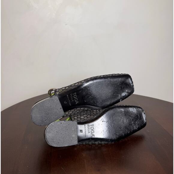 Toga Pulla Mesh PVC Slingback Loafers - Size 37 - Picture 7 of 8